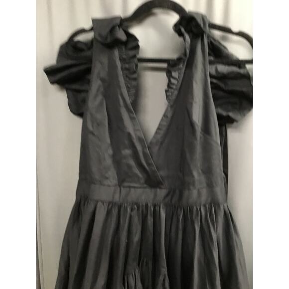 Making The Cut Sienna's Dress Women's Medium Black Ruffle Tiered Hi-Low A-Line - Picture 2 of 9